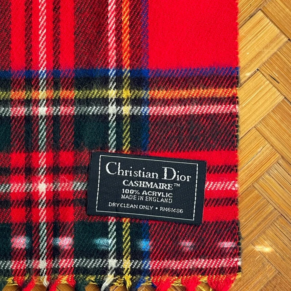 Vintage Christian Dior Cashmaire scarf Monsieur line excellent condition